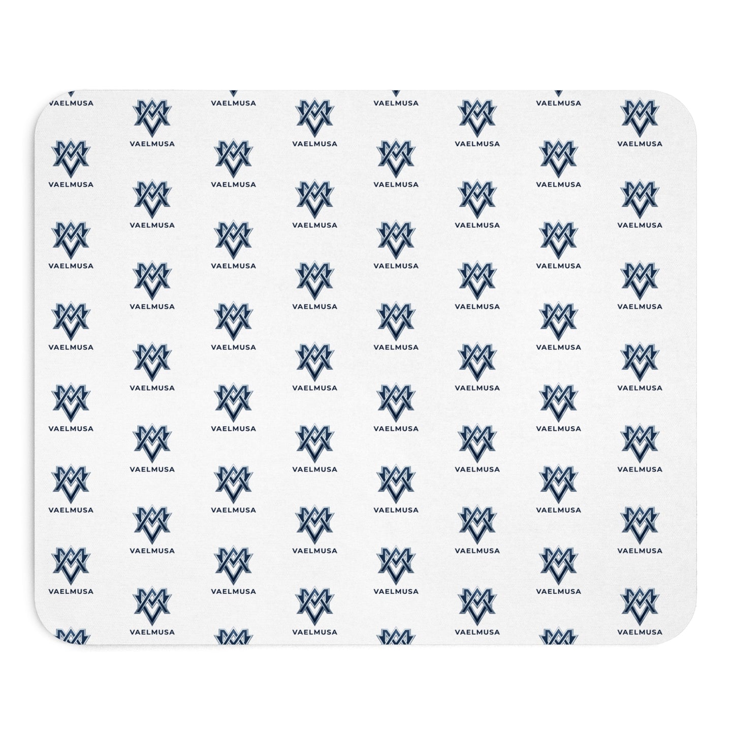 Tapis de souris minimaliste à motif marine — Tapis de bureau à logo répété pour le bureau et la maison