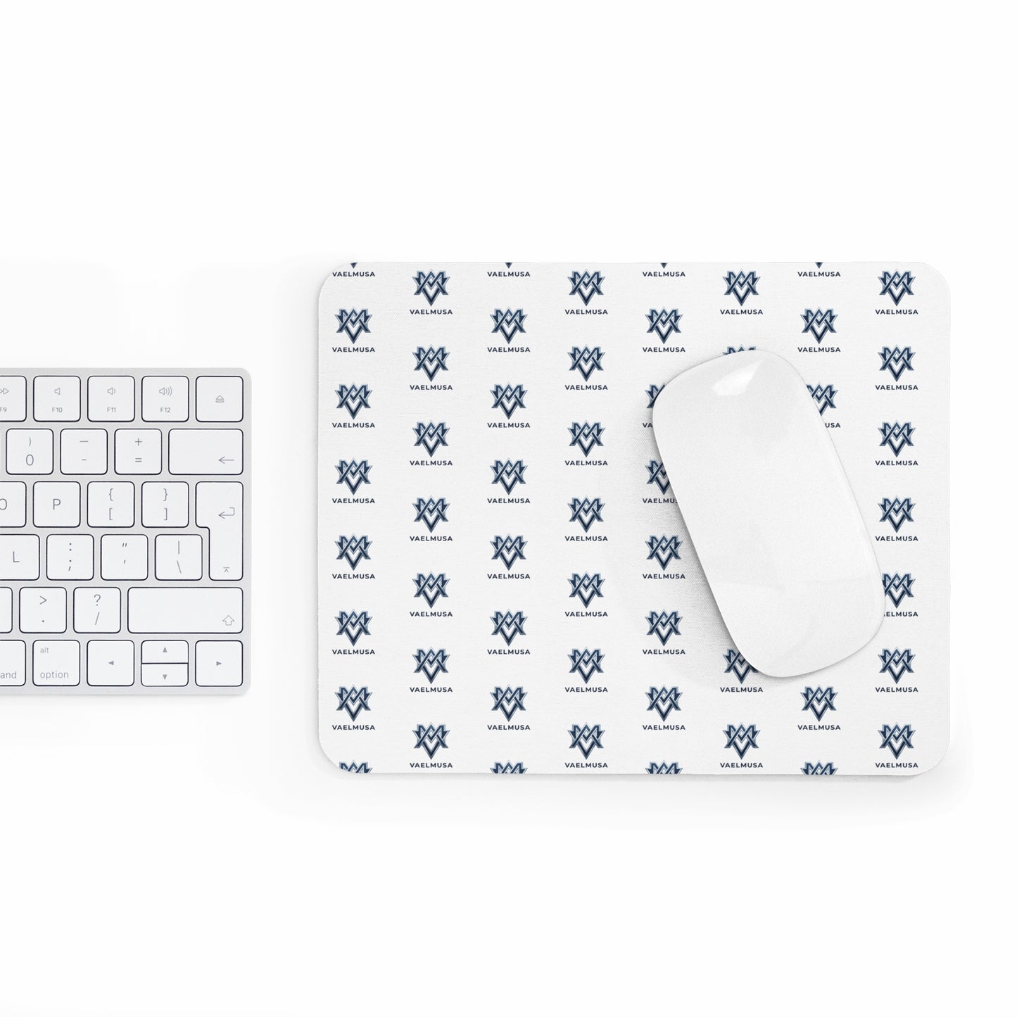 Tapis de souris minimaliste à motif marine — Tapis de bureau à logo répété pour le bureau et la maison